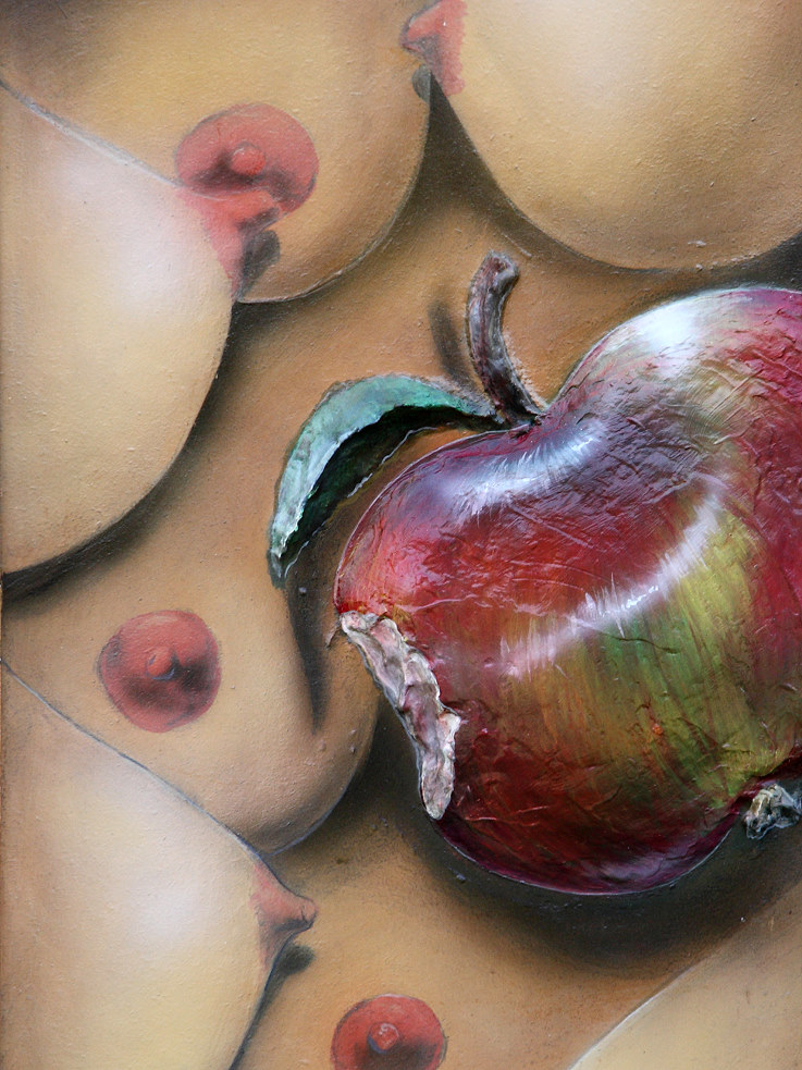 eves and apple, busen, apfel, breast, apples by Christine Dumbsky