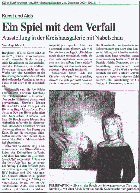 press article about the exhibit