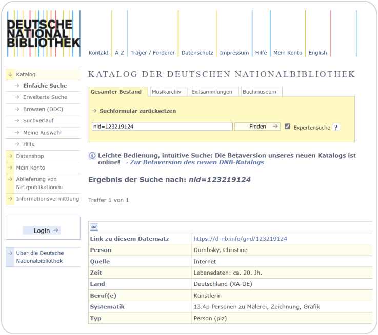 deutsche nationalbibliothek dumbsky massurealismus