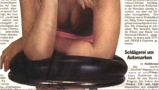 a big yellow press newspaper