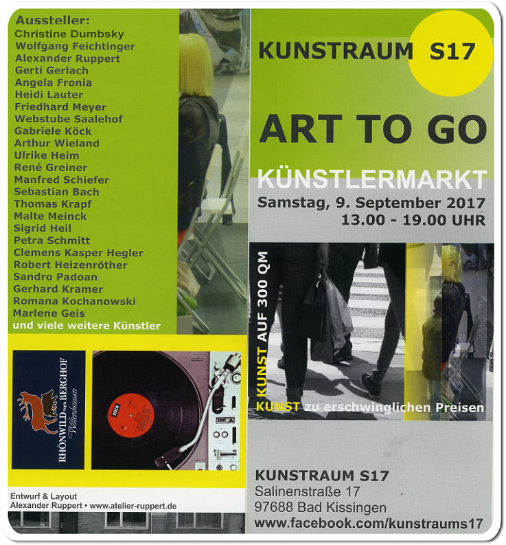Ausstellung cooperation RobSky, Christine Dumbsky artists co-operation Kunstraum S17 Bad Kissingen