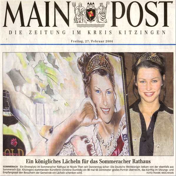 Headline of the newspaper