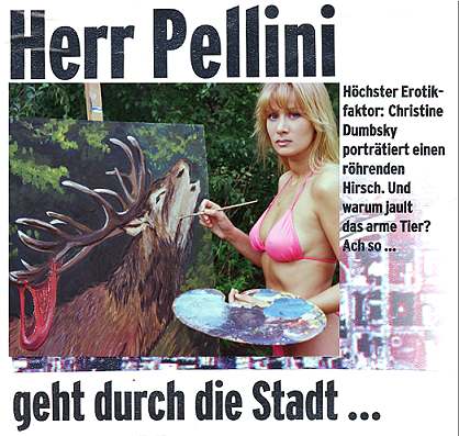 Christine at the Penthouse magazine