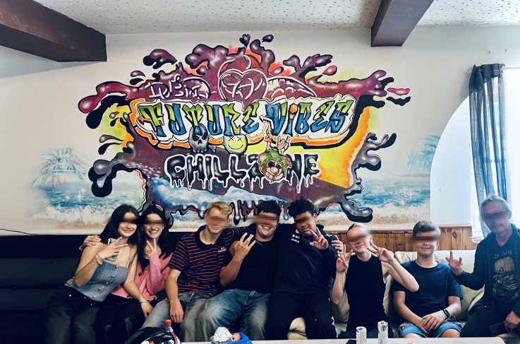 Jugendhaus Graffiti graffitti grafitti wandgestaltung stadt volkach