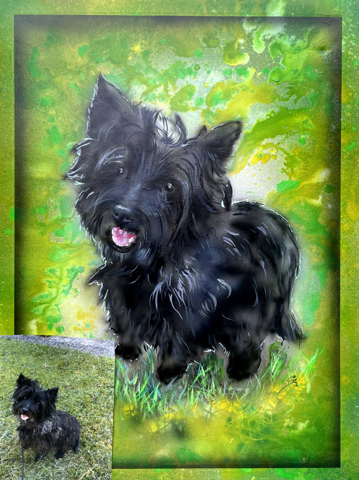 Hundeportrait vom Profi Hund malen lassen hundegem�lde christine dumbsky hunde portrait hund malen lassen vom besten profi
